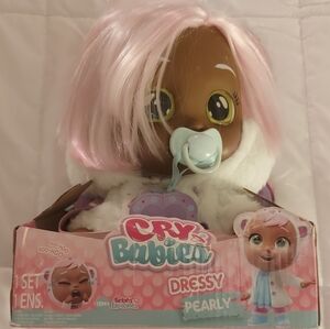Dressy Pearly Doll with Pink Hair